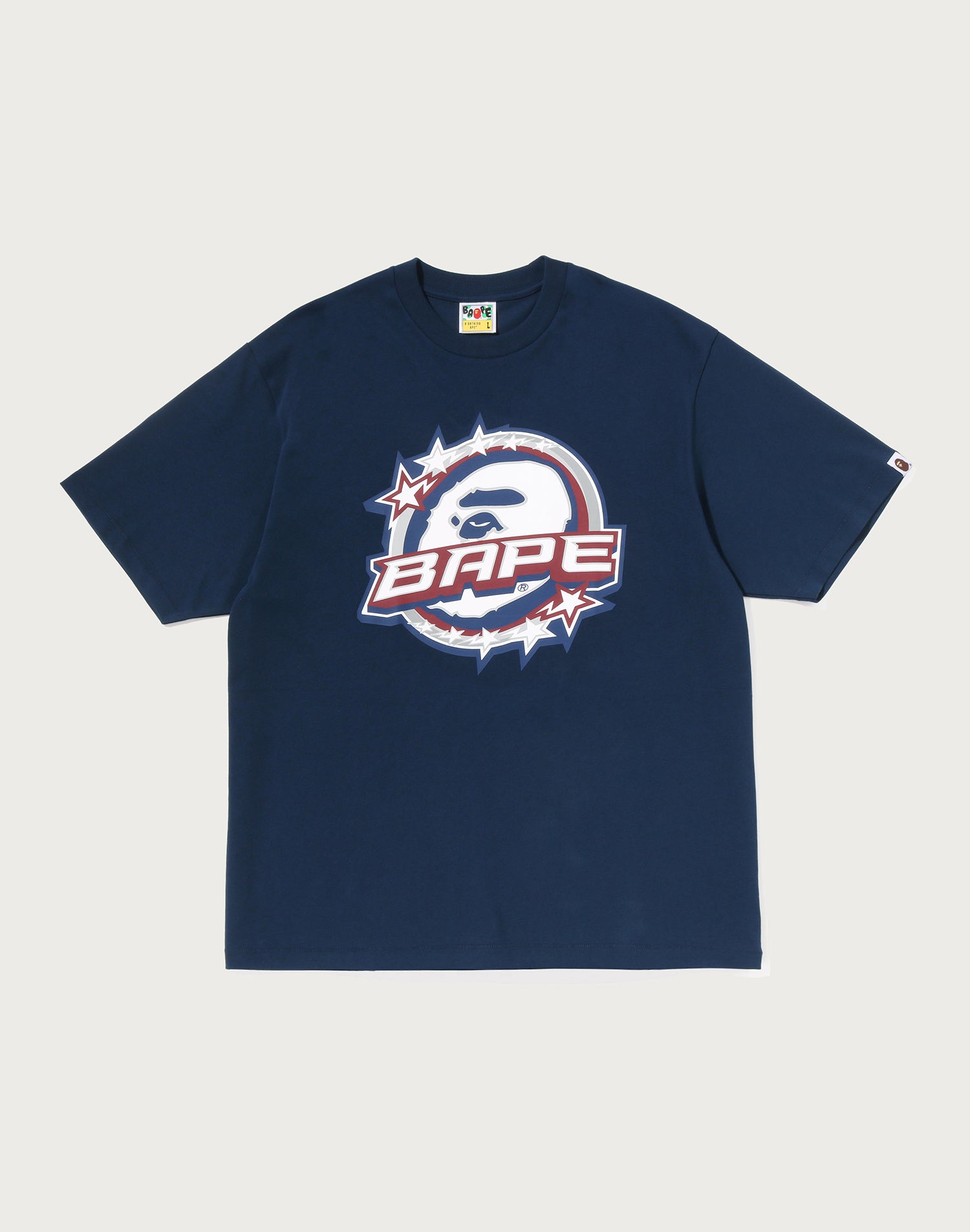 BAPE TWIN STA LOGO RELAXED FIT TEE MENS