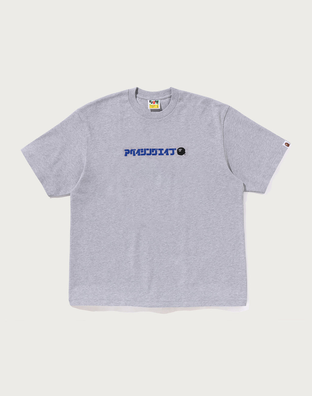 A BATHING APE LOGO RELAXED FIT TEE MENS