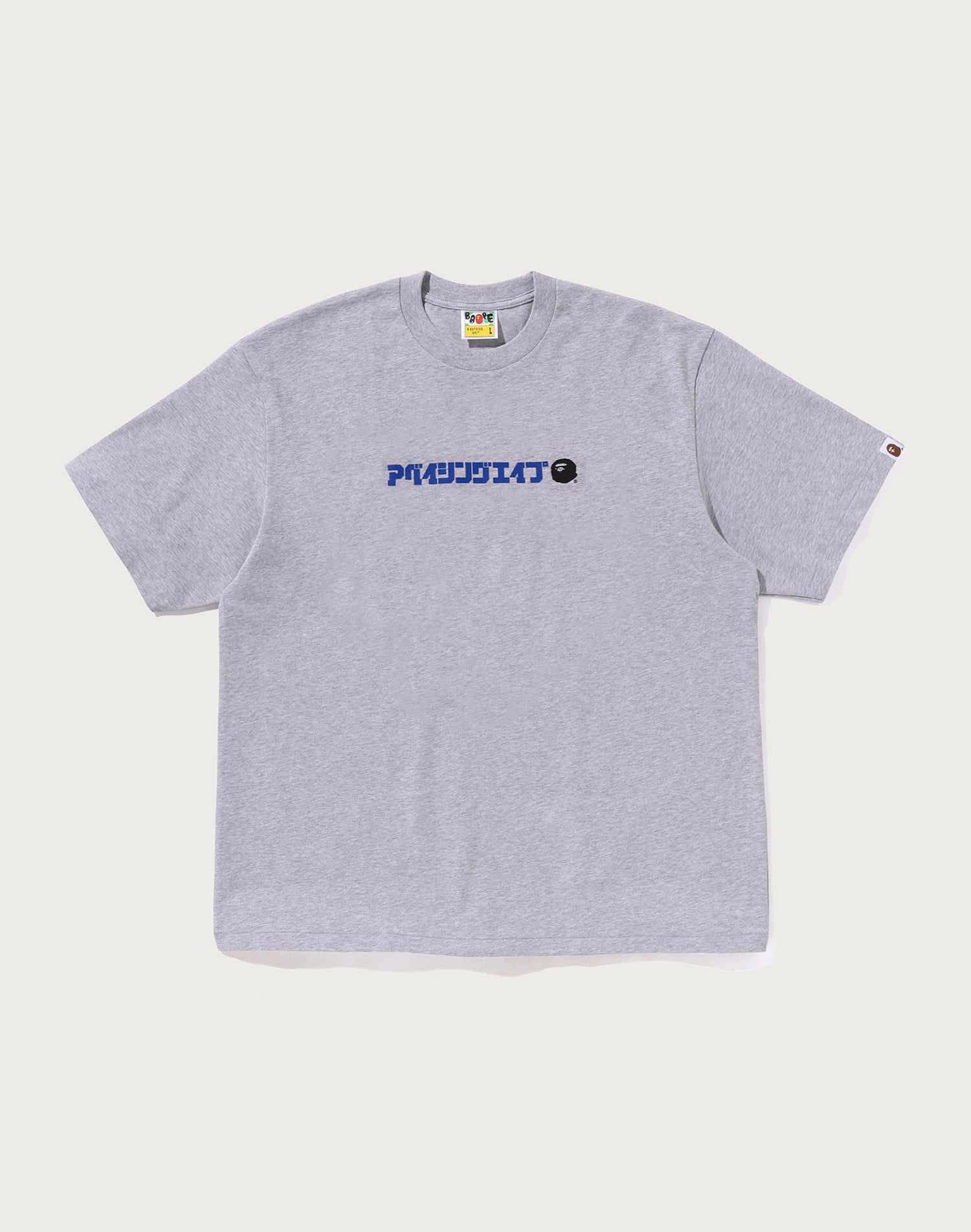 A BATHING APE LOGO RELAXED FIT TEE MENS