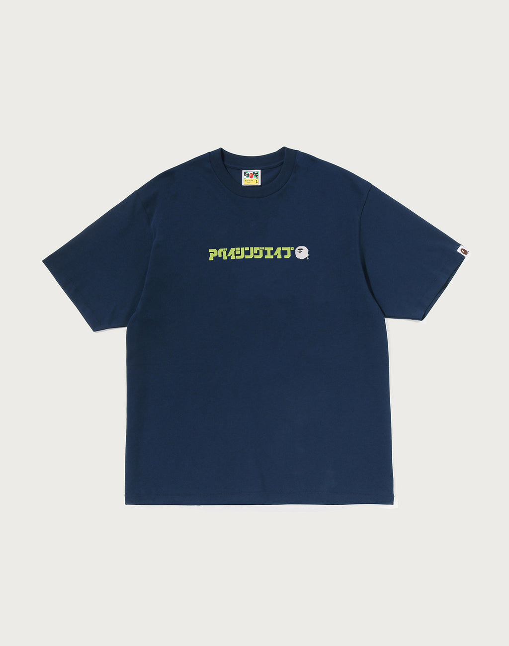 A BATHING APE LOGO RELAXED FIT TEE MENS