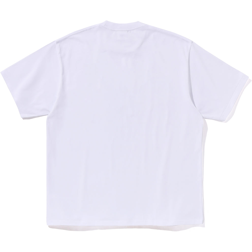 BAPE MOTTO LOGO RELAXED FIT TEE MENS