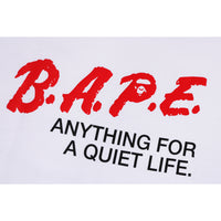 BAPE MOTTO LOGO RELAXED FIT TEE MENS