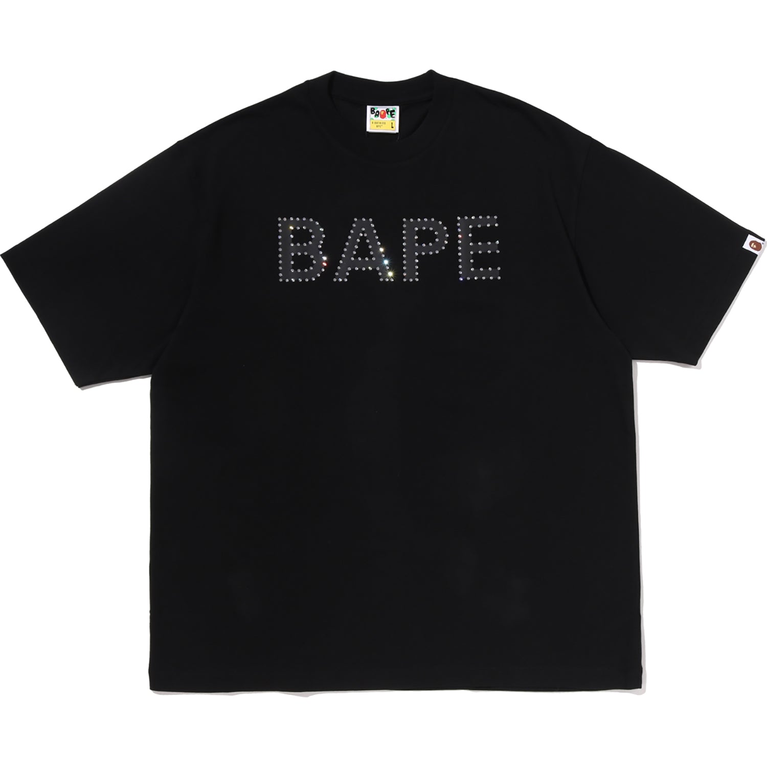 BAPE RHINESTONE LOGO RELAXED FIT TEE MENS – us.bape.com