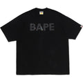 BAPE RHINESTONE LOGO RELAXED FIT TEE MENS