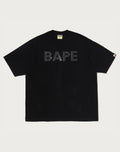 BAPE RHINESTONE LOGO RELAXED FIT TEE MENS