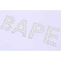 BAPE RHINESTONE LOGO RELAXED FIT TEE MENS
