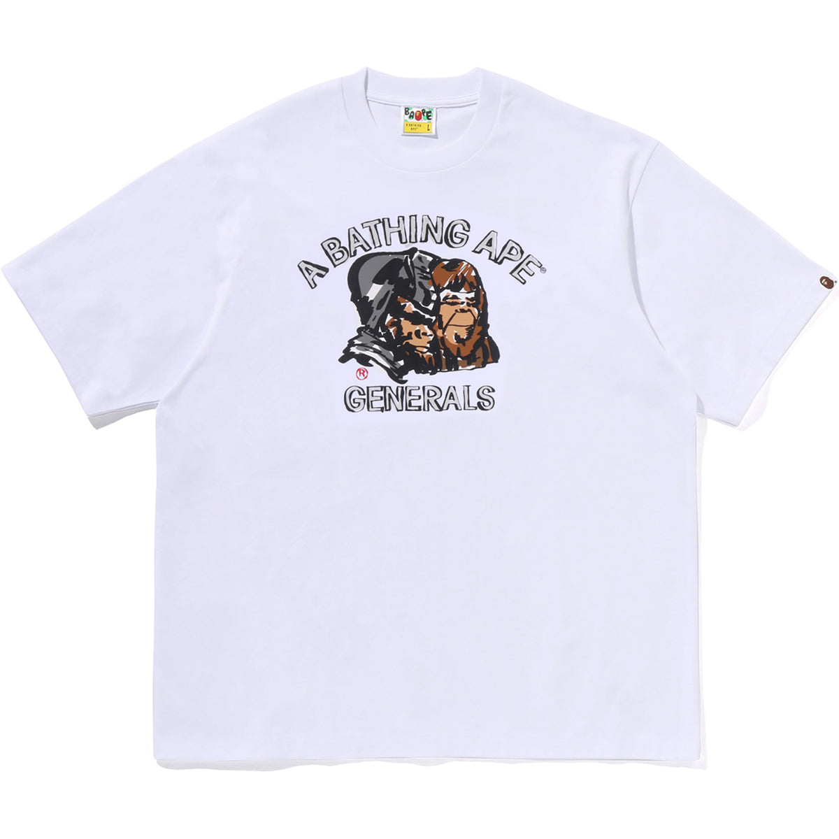APE GENERAL HAND DRAWN RELAXED FIT TEE MENS