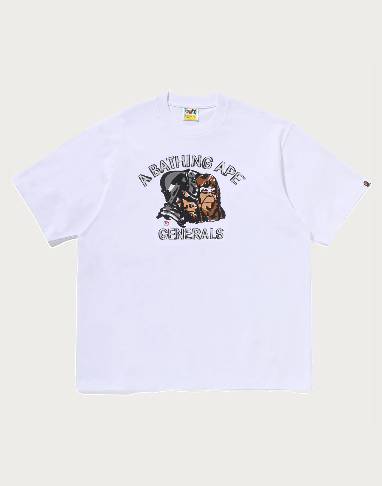 APE GENERAL HAND DRAWN RELAXED FIT TEE MENS