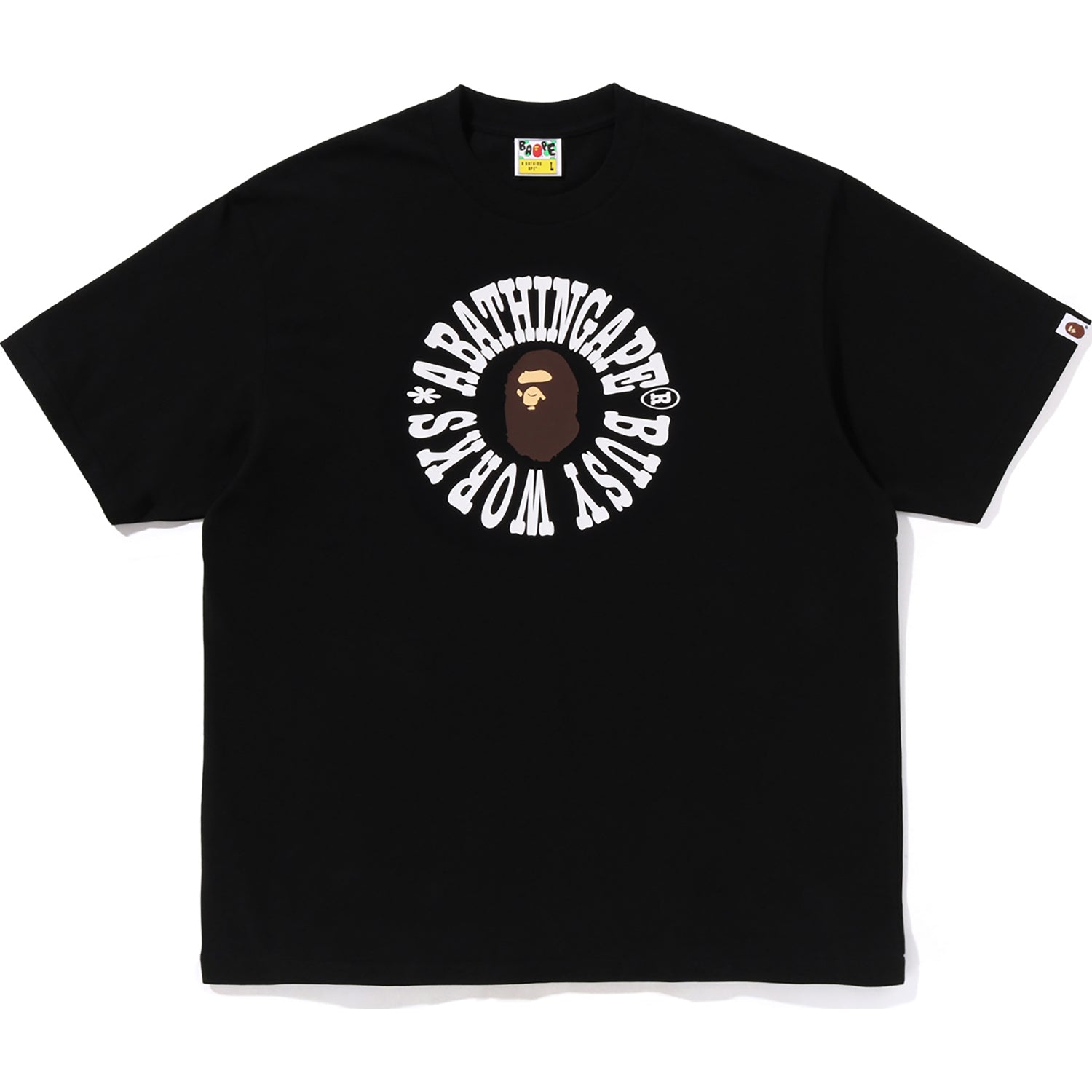 BUSY WORKS LOGO RELAXED FIT TEE MENS – us.bape.com
