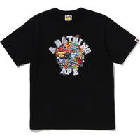 COLORFUL 3D GRAPHIC COLLEGE TEE MENS