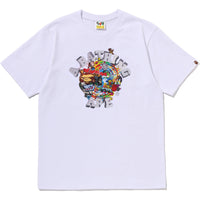 COLORFUL 3D GRAPHIC COLLEGE TEE MENS