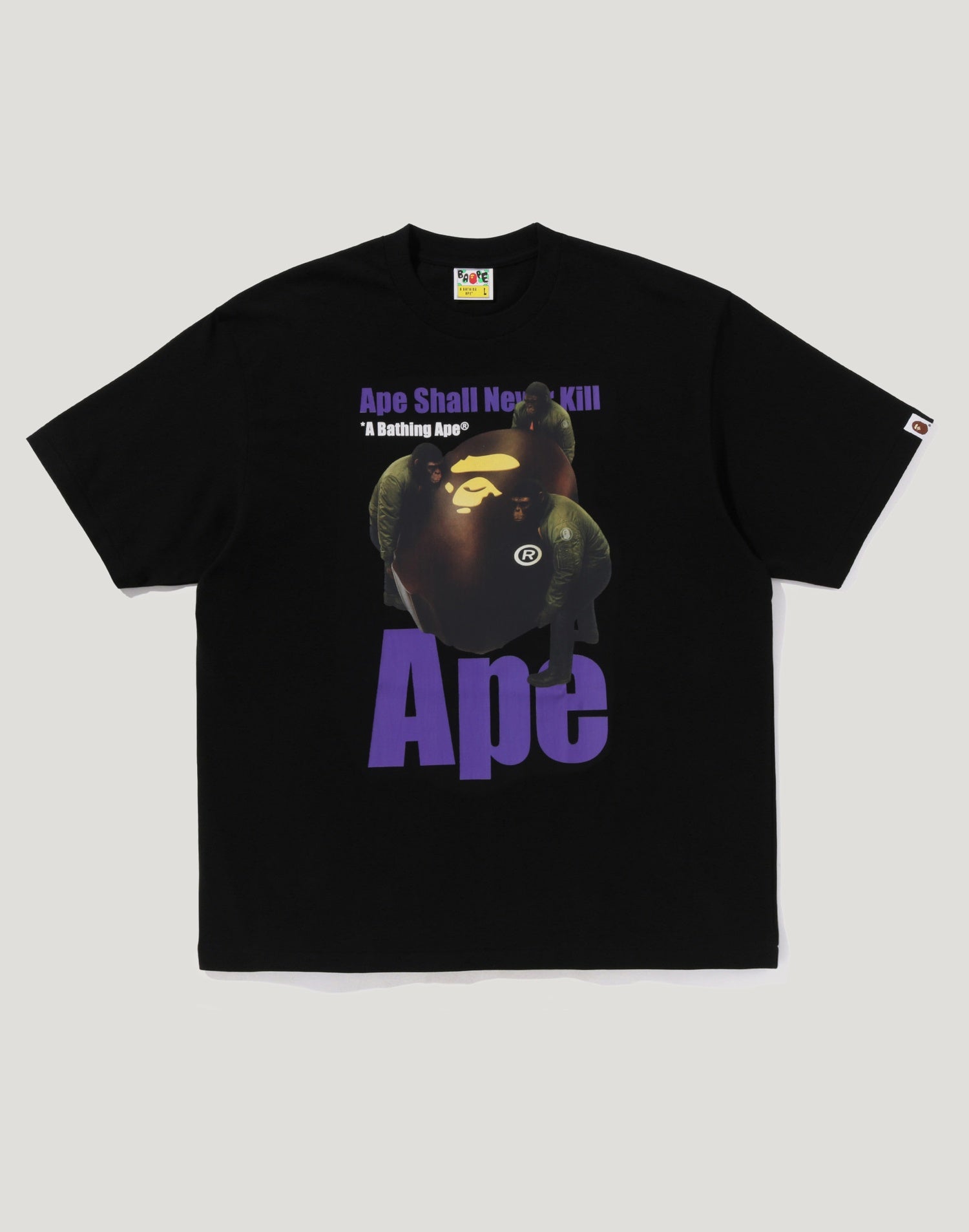 APE HEAD PHOTO PRINT RELAXED FIT TEE MENS