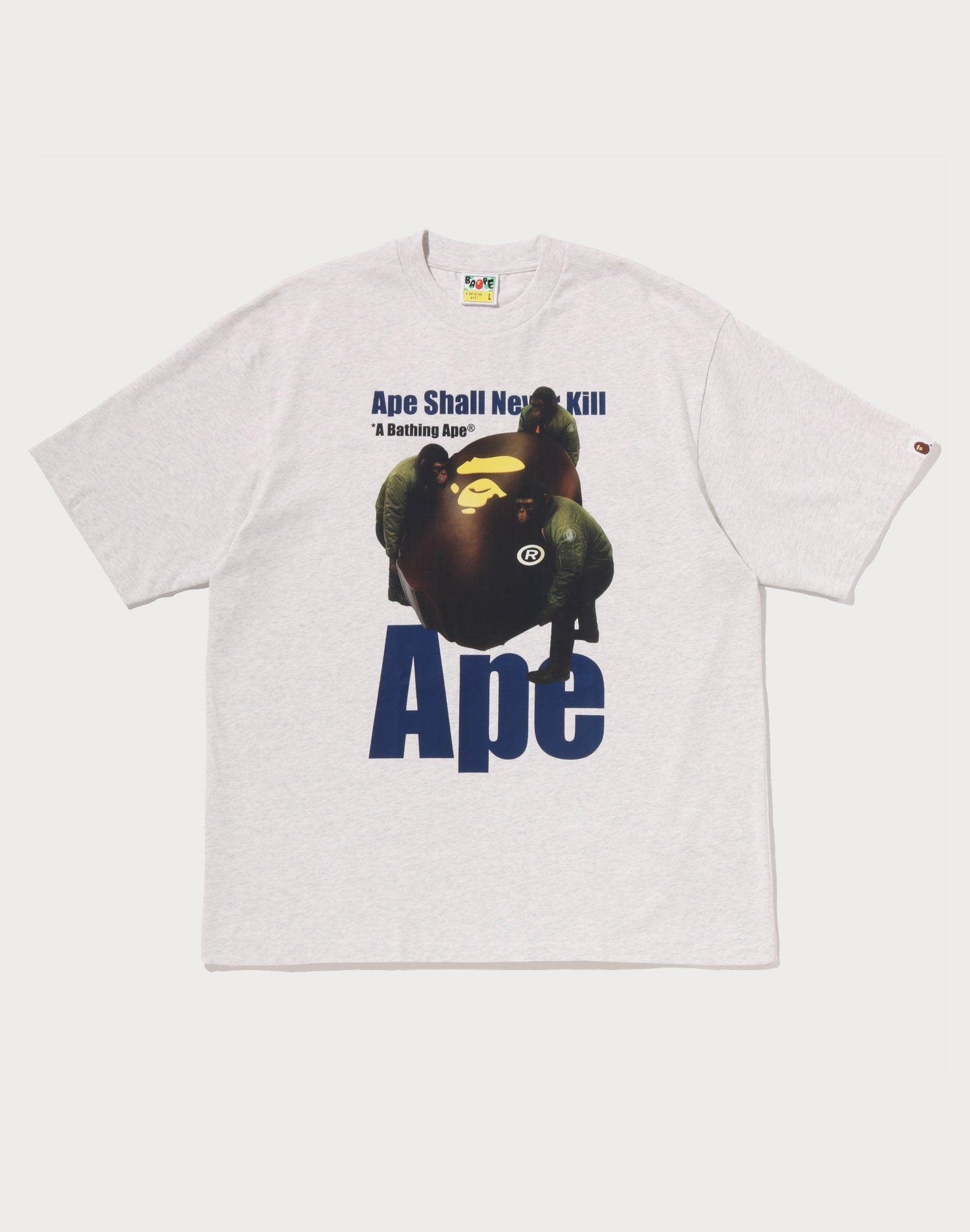 APE HEAD PHOTO PRINT RELAXED FIT TEE MENS
