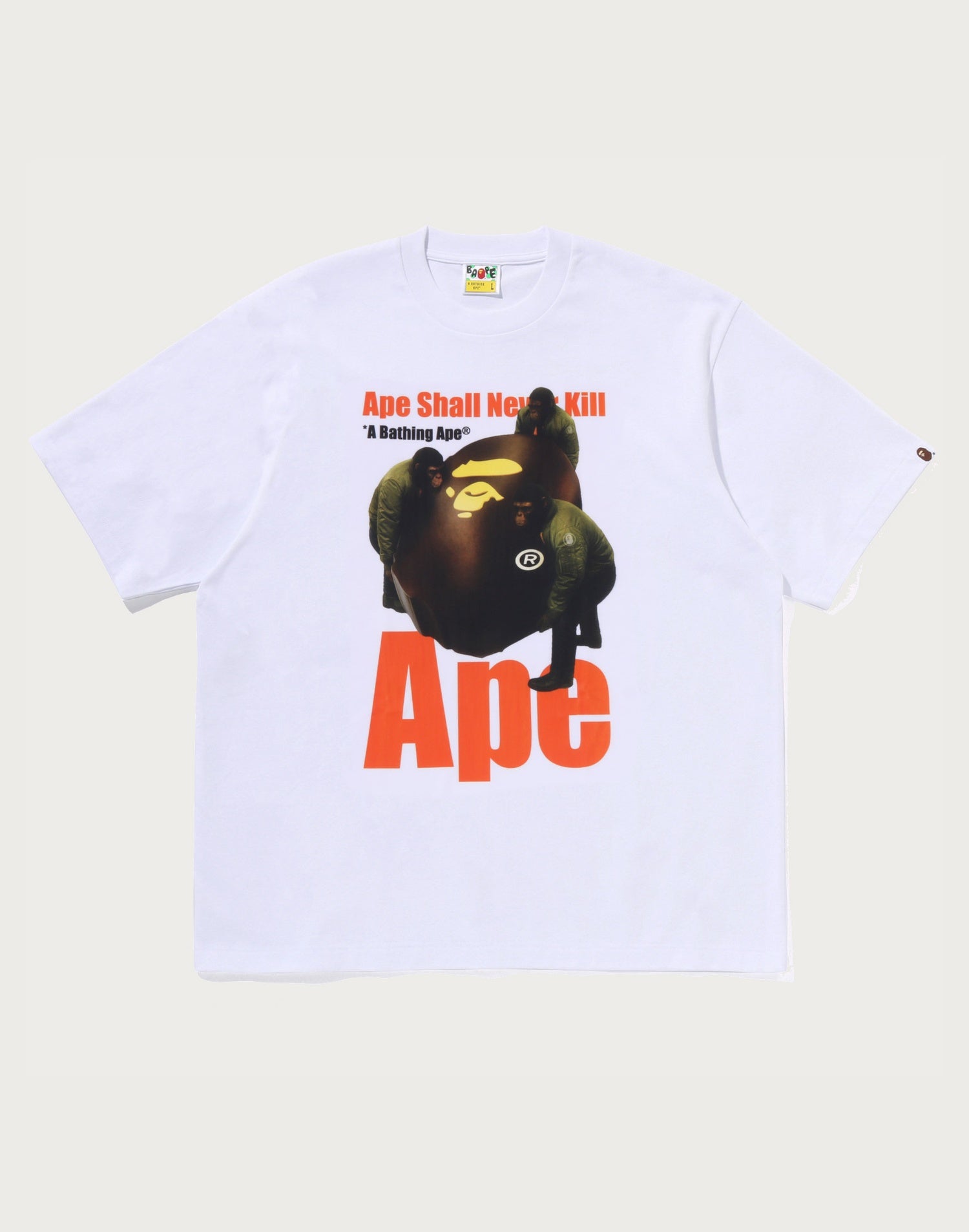 APE HEAD PHOTO PRINT RELAXED FIT TEE MENS