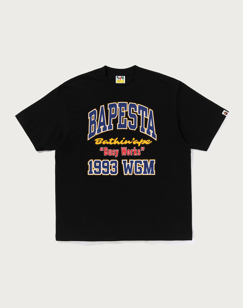 BAPE STA COLLEGE RELAXED FIT TEE #1 MENS