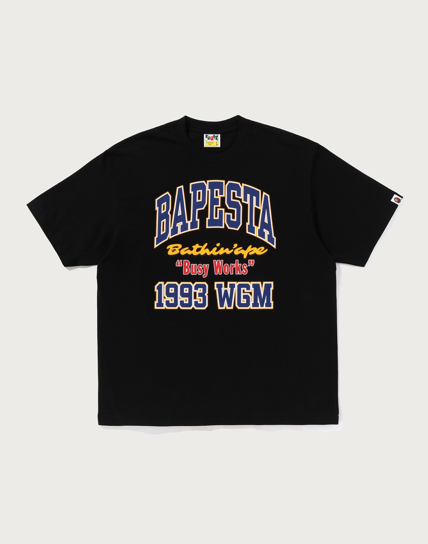 BAPE STA COLLEGE RELAXED FIT TEE #1 MENS
