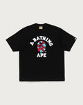 METALLIC BAPE STA COLLEGE RELAXED FIT TEE MENS