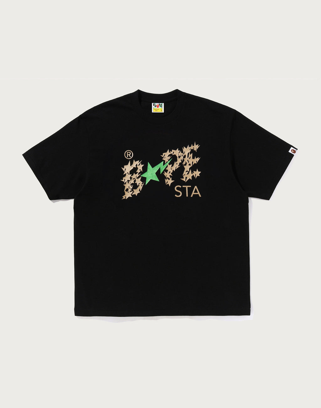 METALLIC BAPE STA LOGO RELAXED FIT TEE MENS