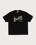 METALLIC BAPE STA LOGO RELAXED FIT TEE MENS