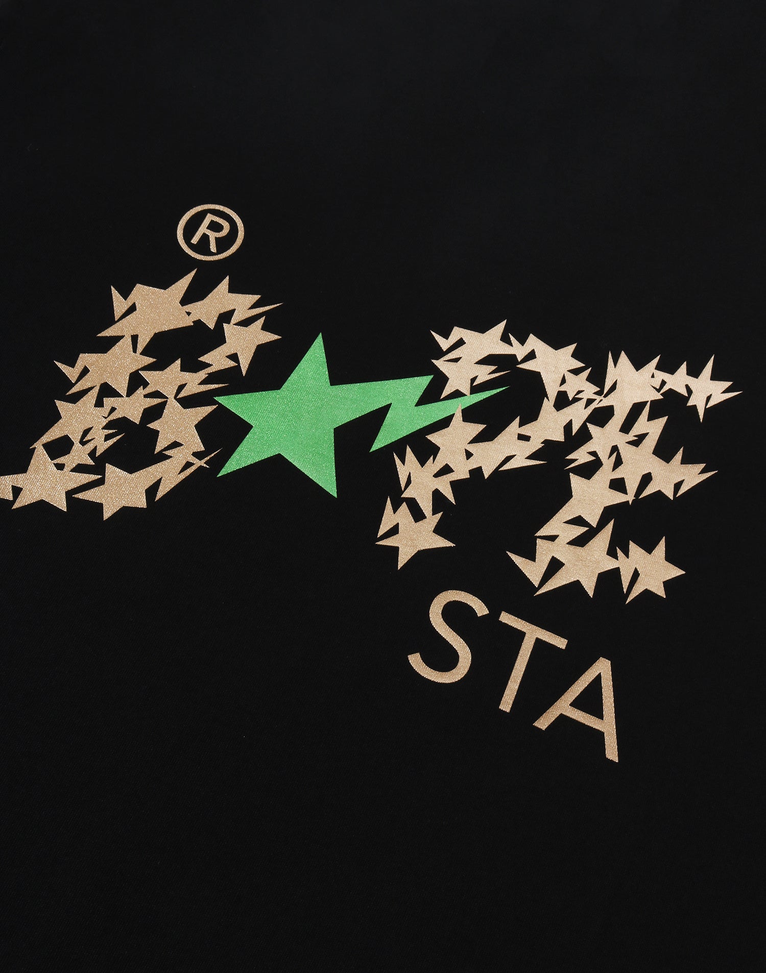 METALLIC BAPE STA LOGO RELAXED FIT TEE MENS