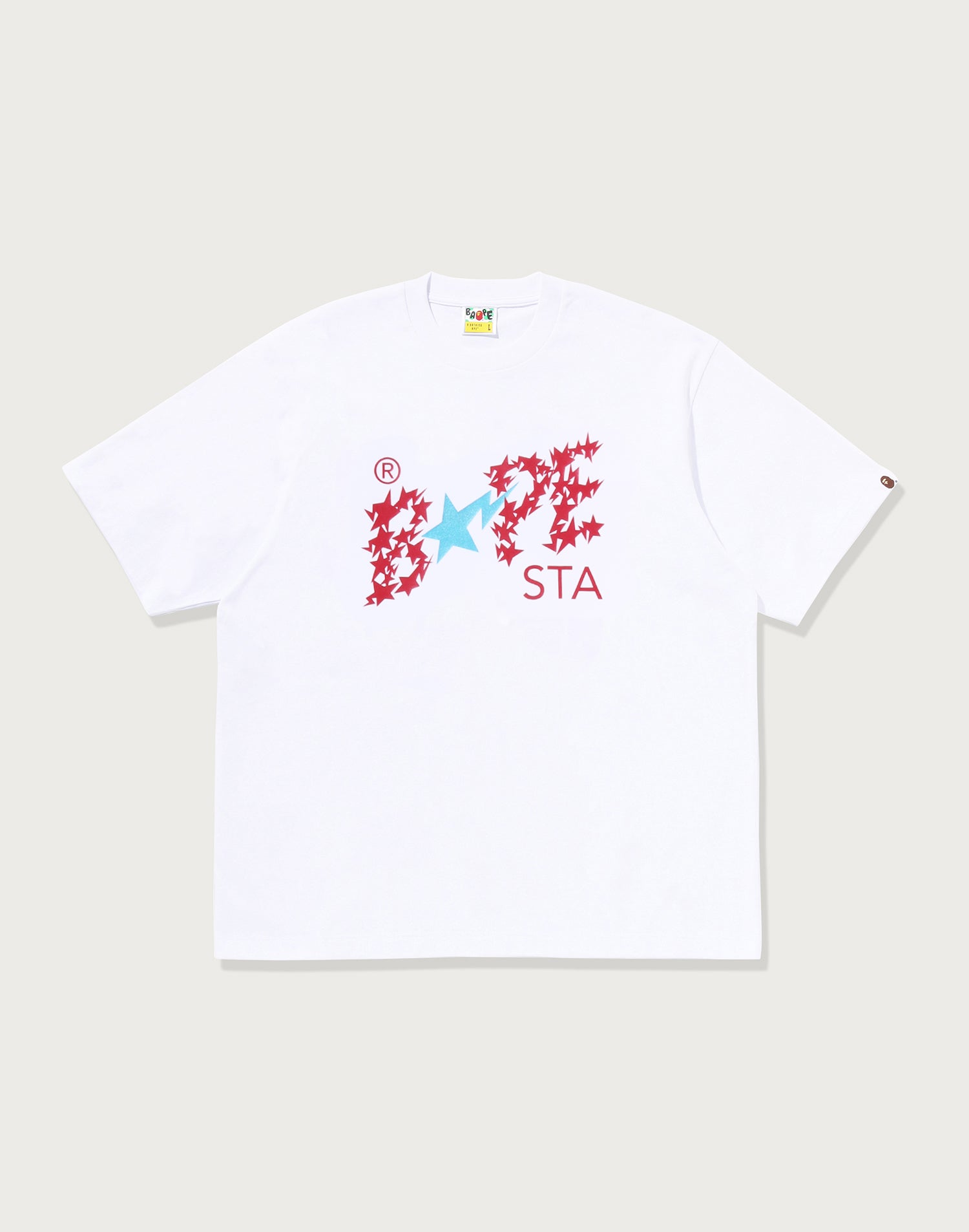 METALLIC BAPE STA LOGO RELAXED FIT TEE MENS