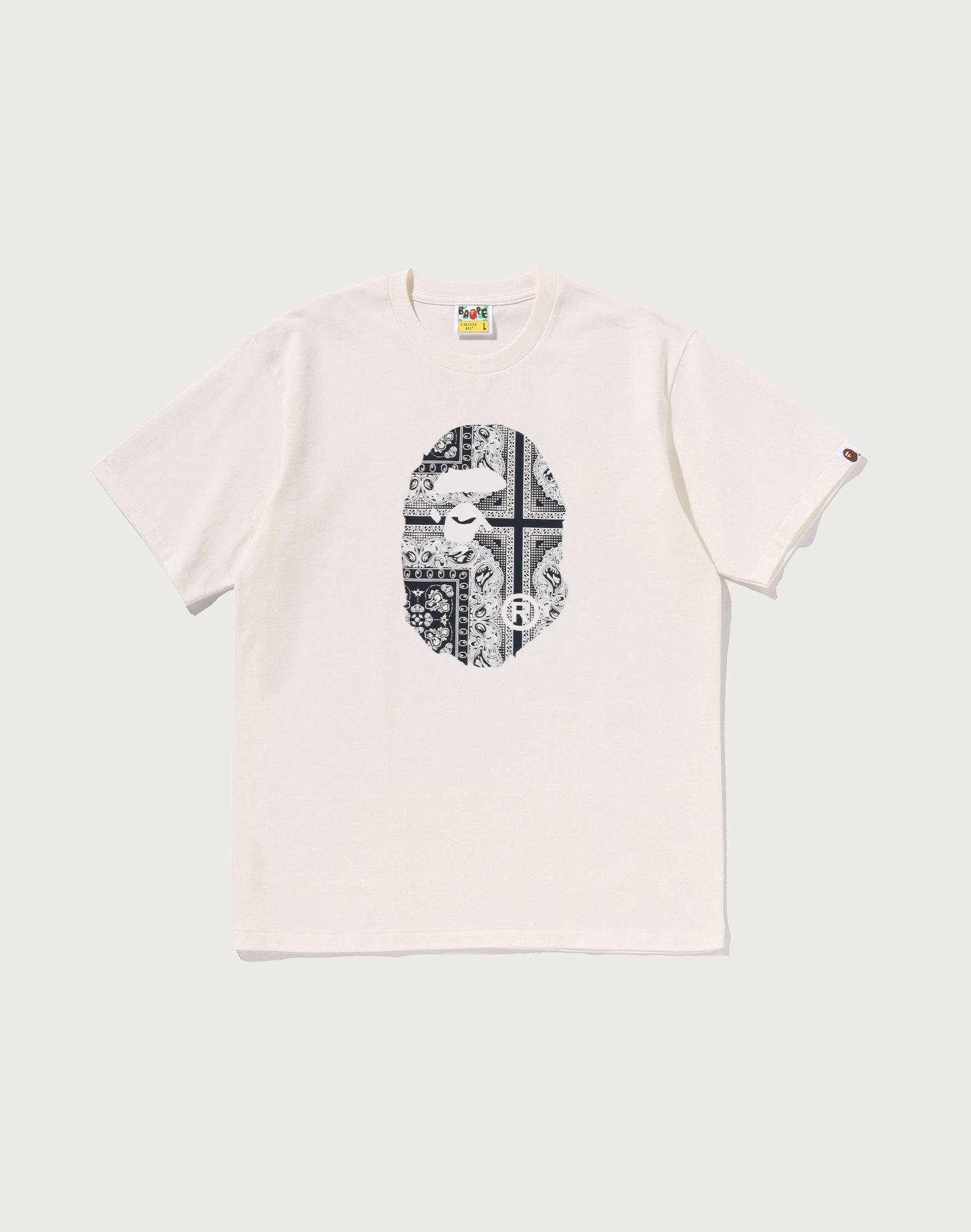 PAISLEY PATTERN APE HEAD TEE MENS