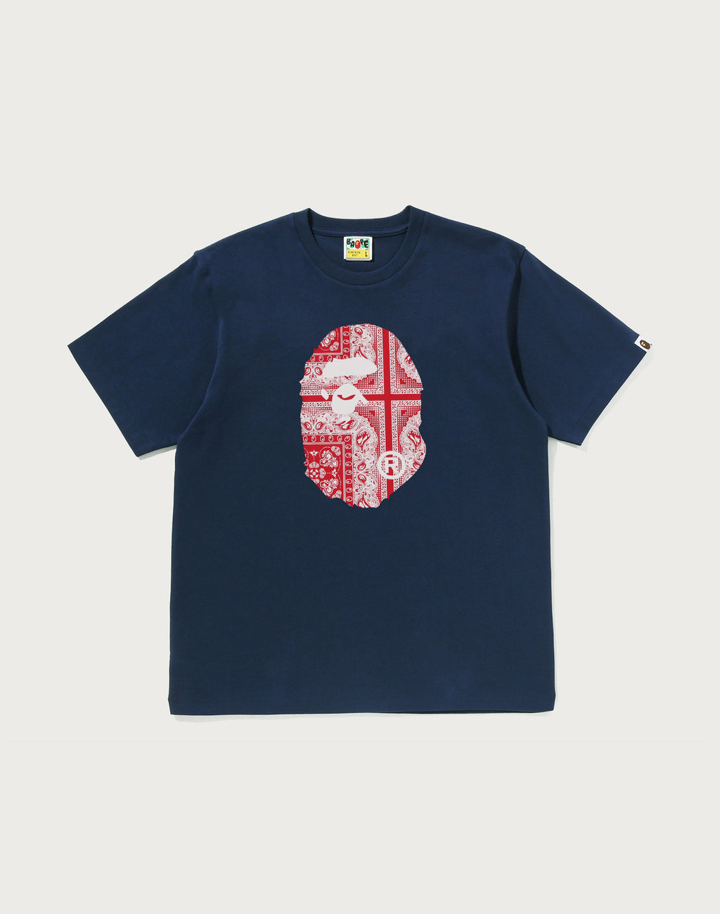PAISLEY PATTERN APE HEAD TEE MENS