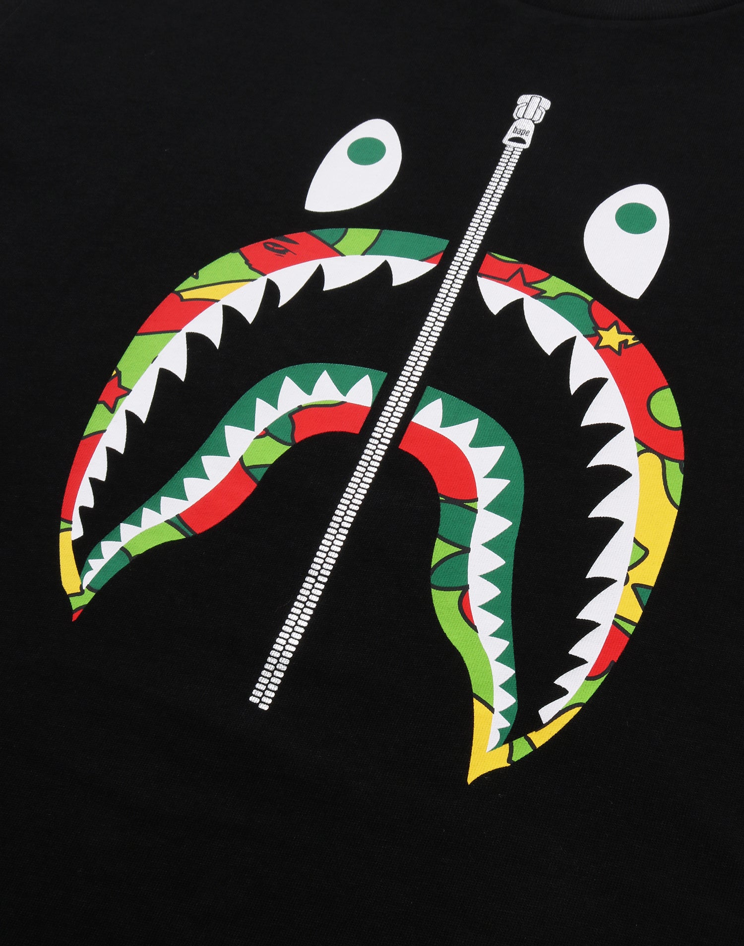 STA CAMO SHARK FACE RELAXED FIT TEE MENS