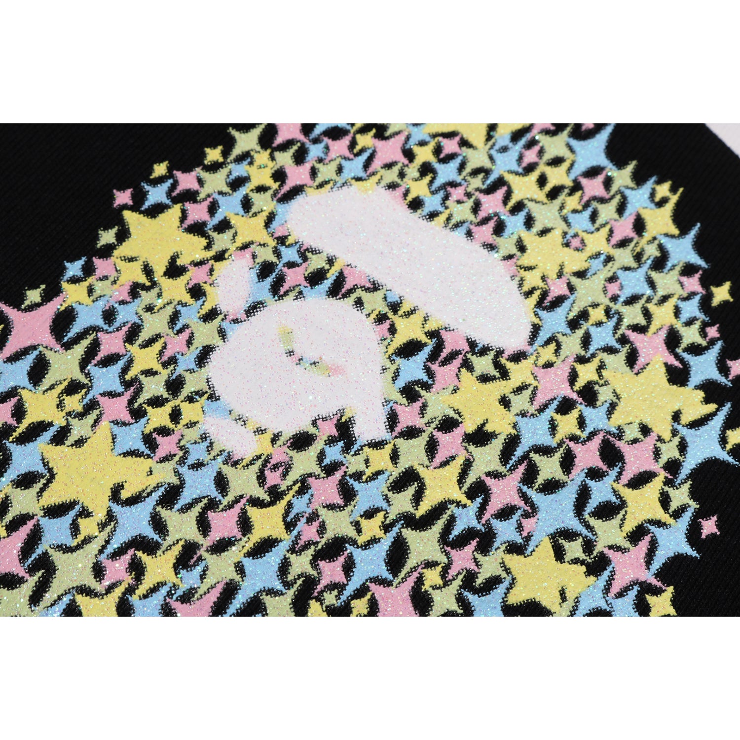 BLING STAR GLITTER COLLEGE TEE LADIES