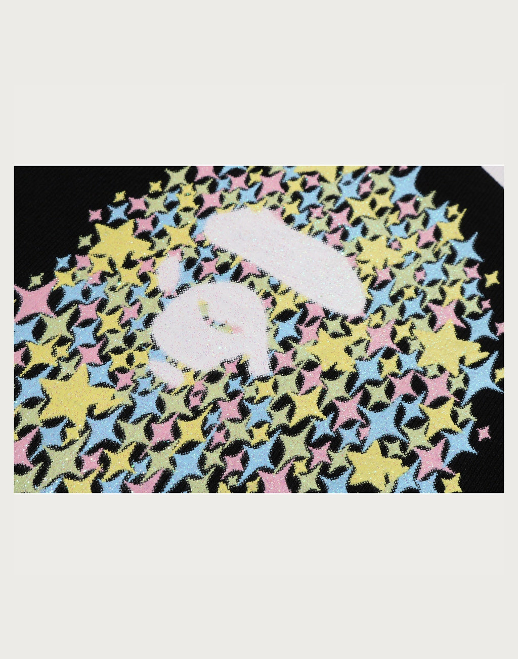 BLING STAR GLITTER COLLEGE TEE LADIES