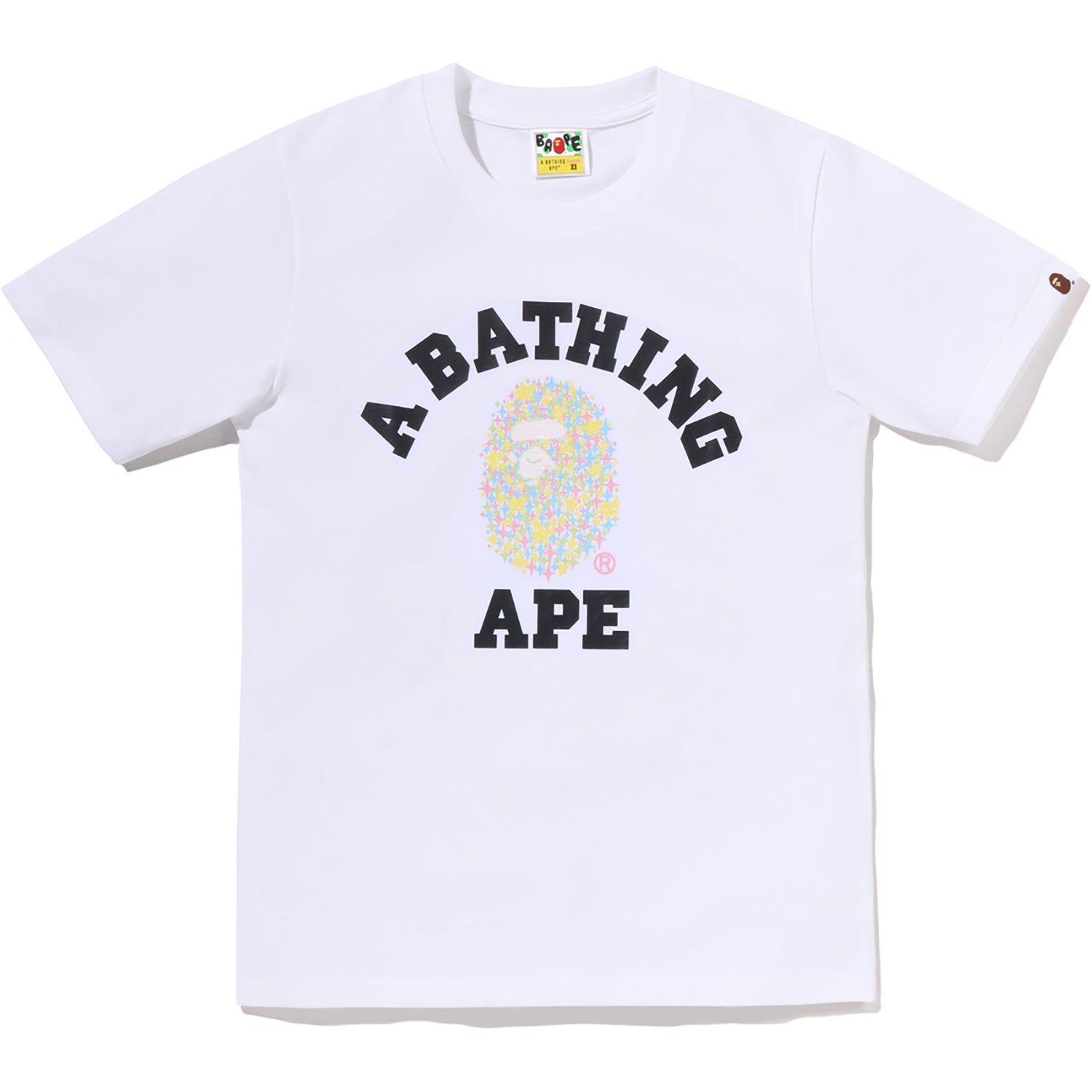 BLING STAR GLITTER COLLEGE TEE LADIES