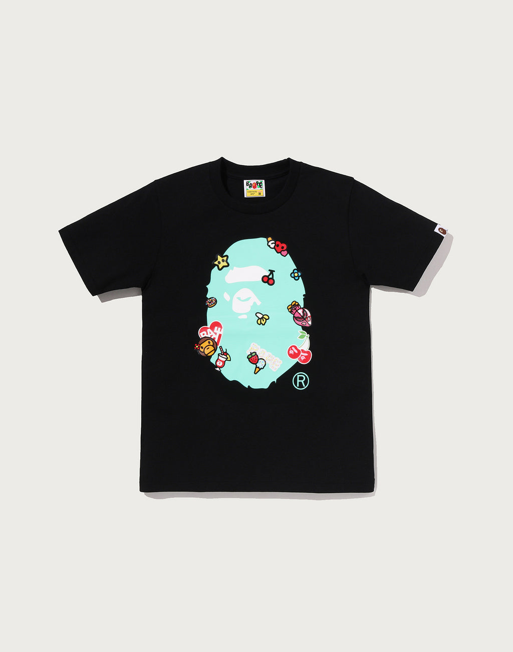 STICKERS ON APE HEAD TEE LADIES