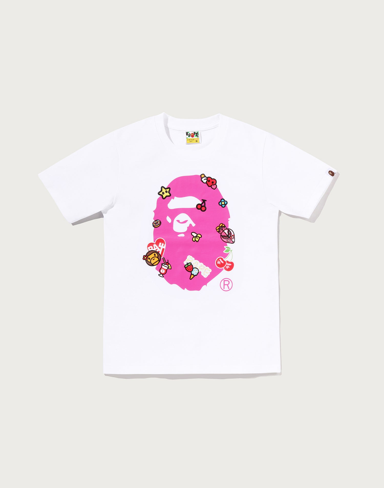 STICKERS ON APE HEAD TEE LADIES
