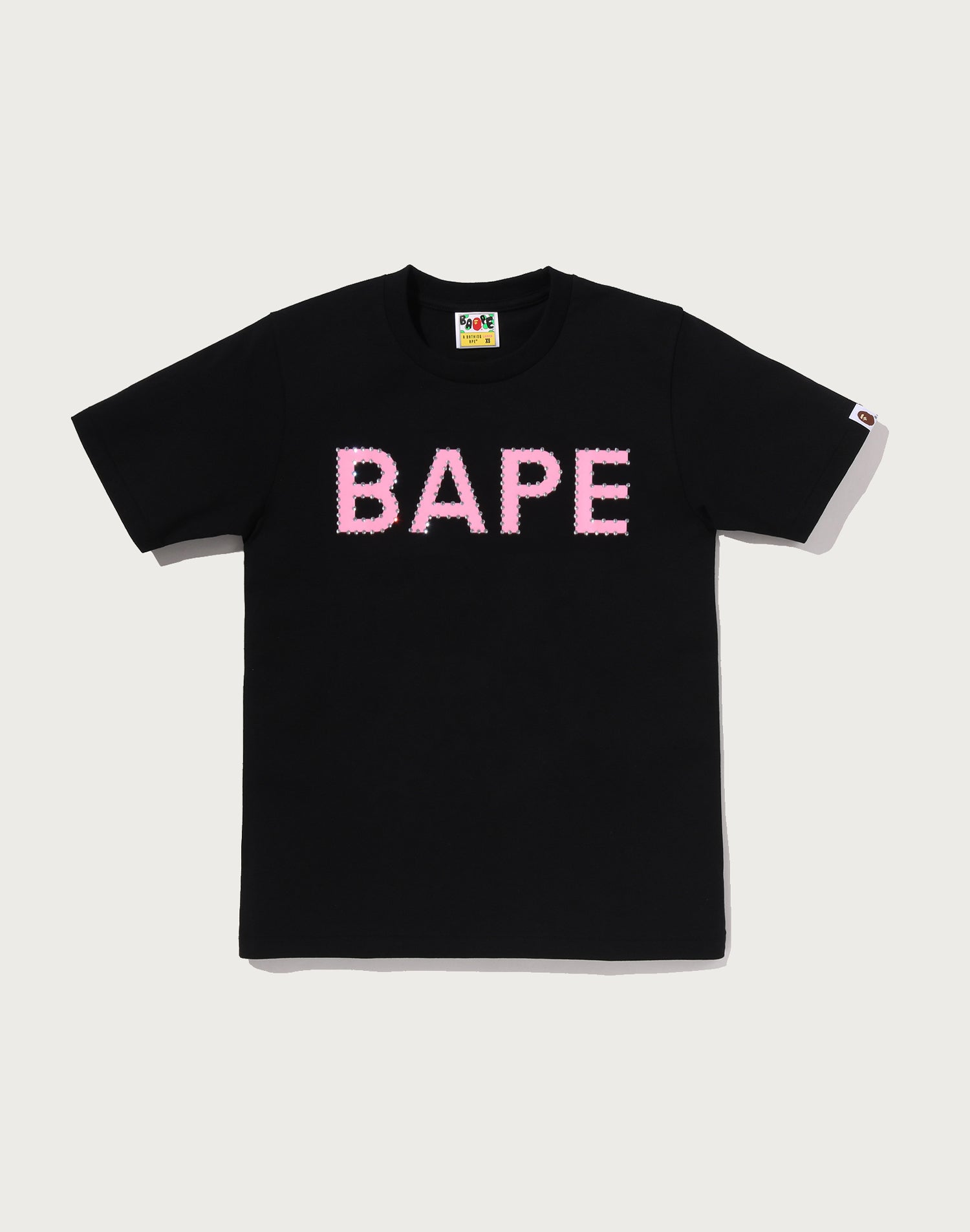 CRYSTAL STONE BAPE LOGO TEE LADIES