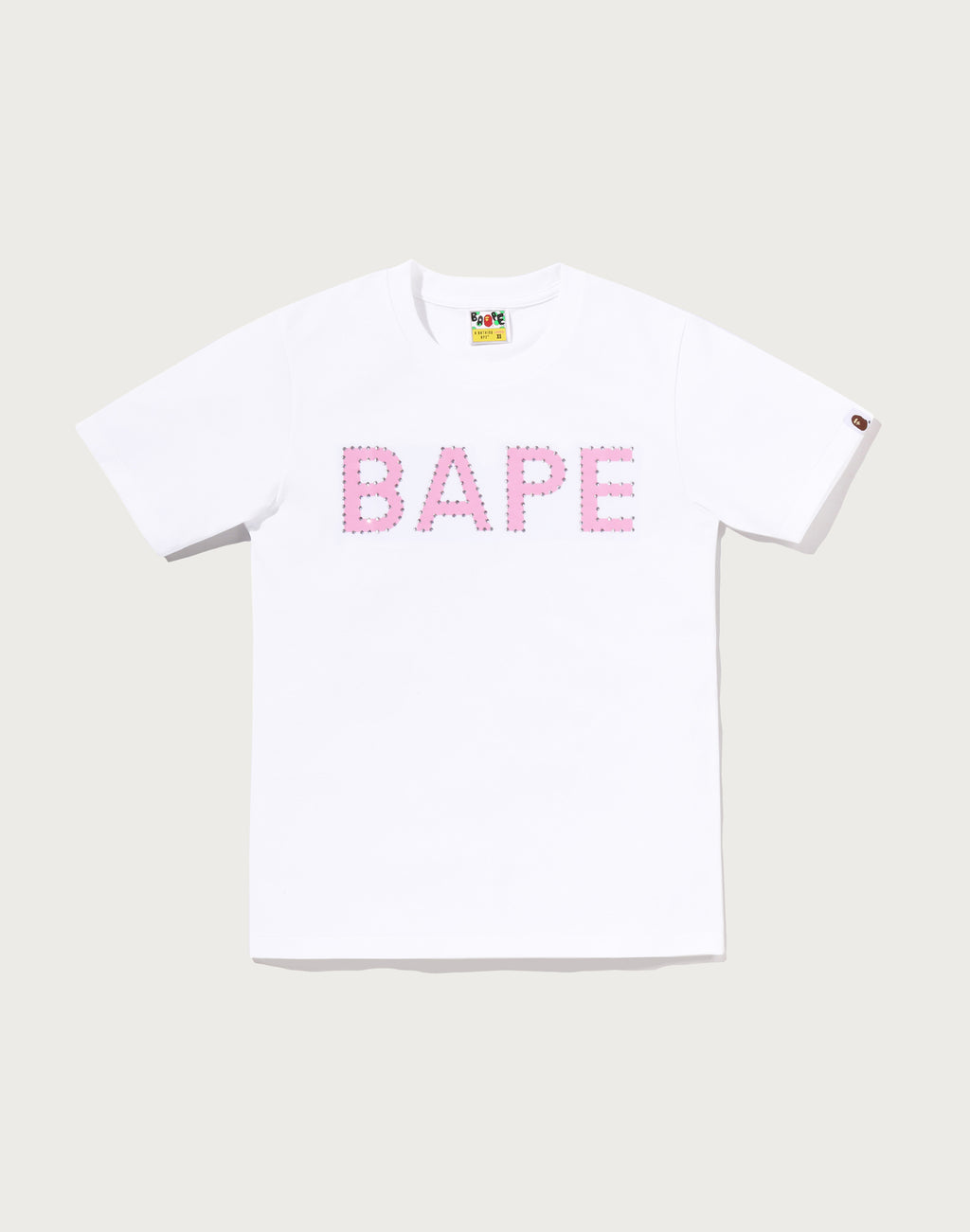 CRYSTAL STONE BAPE LOGO TEE LADIES