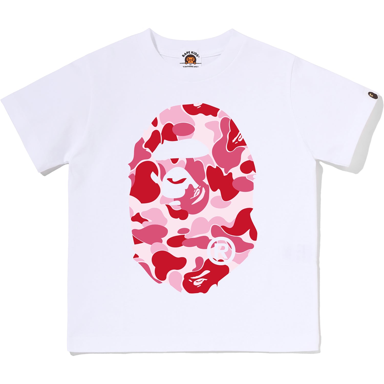 A BATHING APE ピンクカモ エイプヘッド Tシャツ ABC CAMO BIG APE HEAD TEE KIDS – us.bape.com