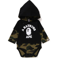 1ST CAMO COLLEGE LAYERED HOODIE BODYSUIT KIDS