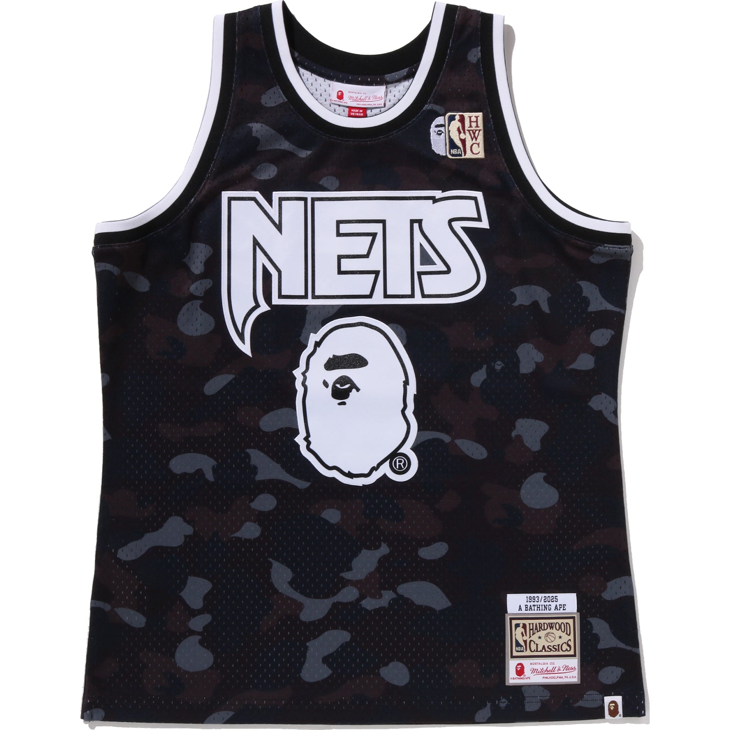 BAPE X M&N NBA - NEW JERSEY NETS SWINGMAN JERSEY MENS – us.bape.com