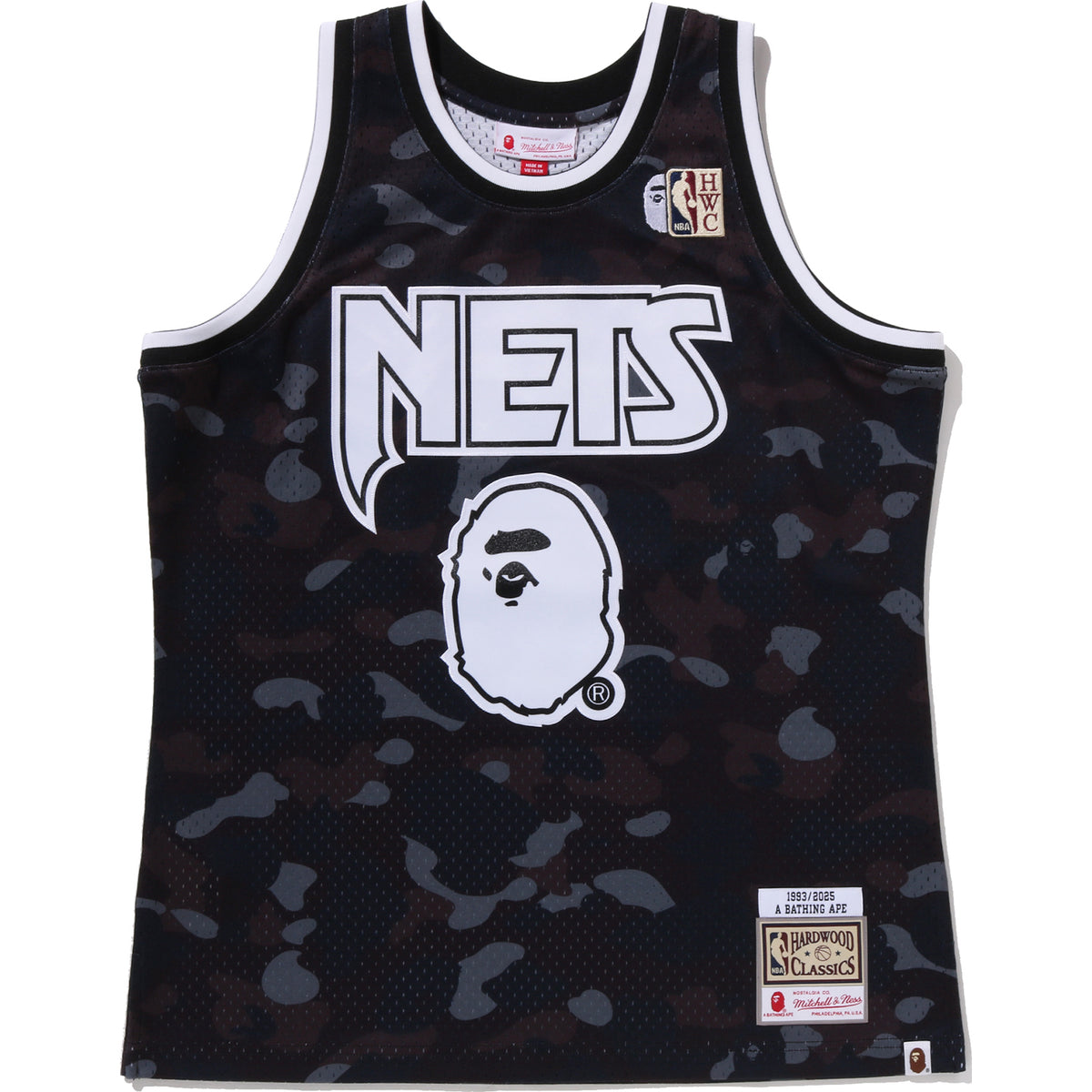 BAPE X M&N NBA - NEW JERSEY NETS SWINGMAN JERSEY MENS