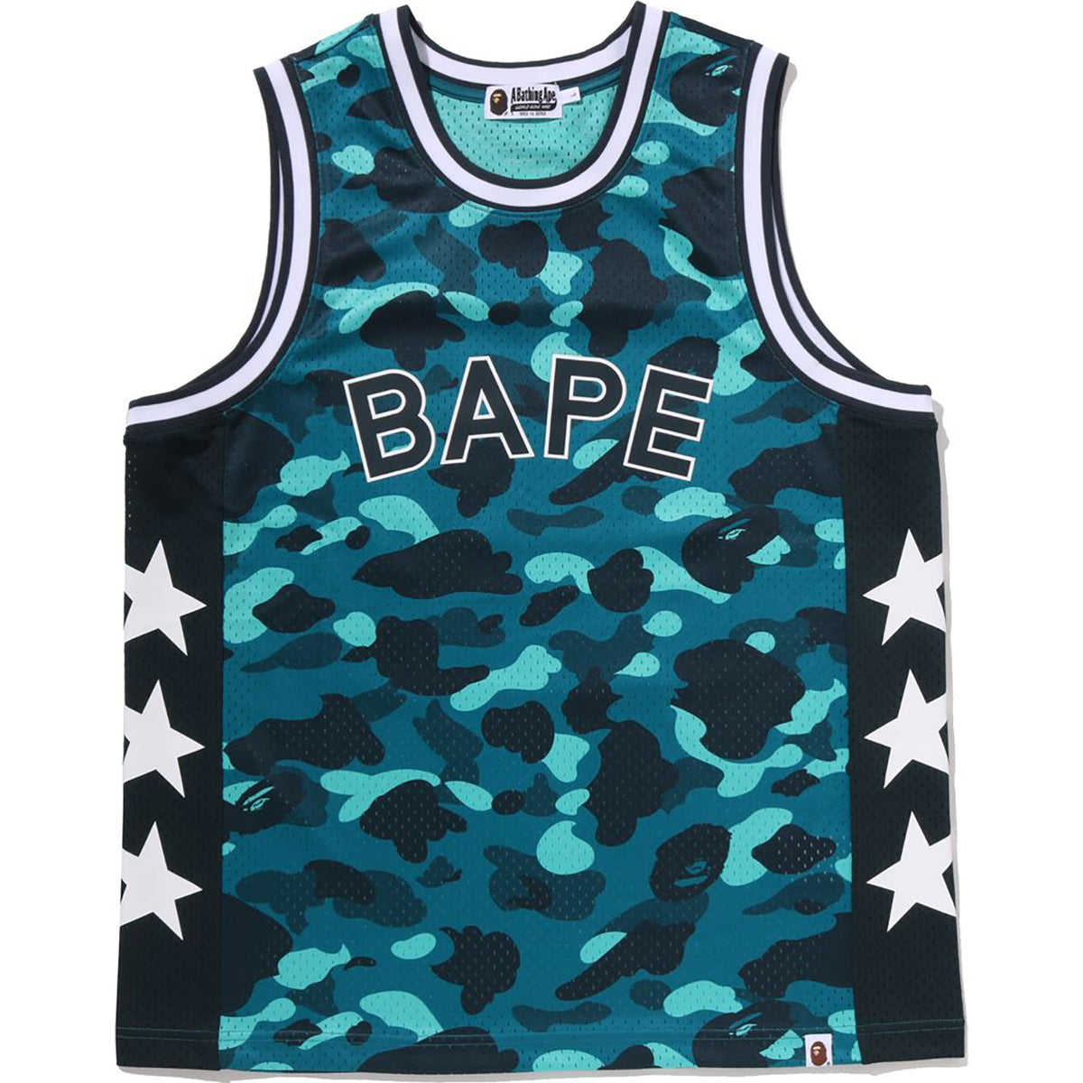 COLOR CAMO MESH MULTI LOGO RELAXED FIT TANK TOP MENS