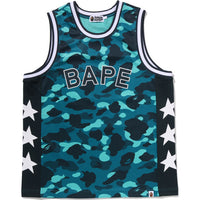 COLOR CAMO MESH MULTI LOGO RELAXED FIT TANK TOP MENS