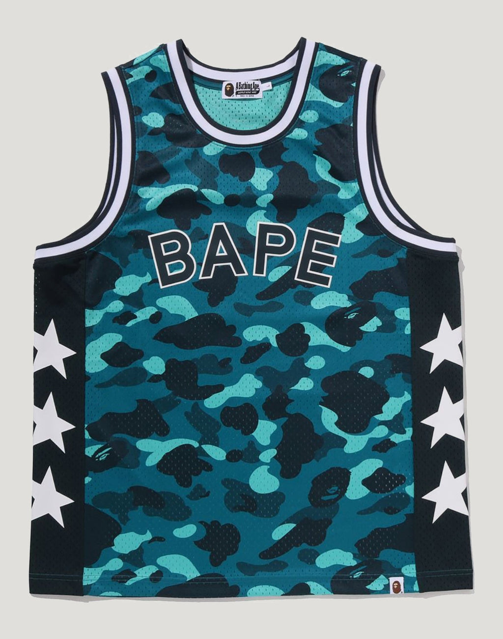 COLOR CAMO MESH MULTI LOGO RELAXED FIT TANK TOP MENS