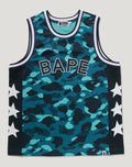 COLOR CAMO MESH MULTI LOGO RELAXED FIT TANK TOP MENS