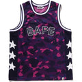 COLOR CAMO MESH MULTI LOGO RELAXED FIT TANK TOP MENS