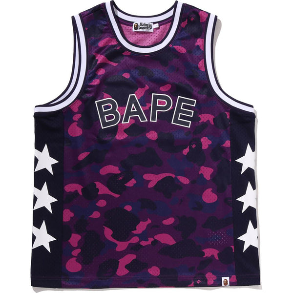 COLOR CAMO MESH MULTI LOGO RELAXED FIT TANK TOP MENS – us.bape.com