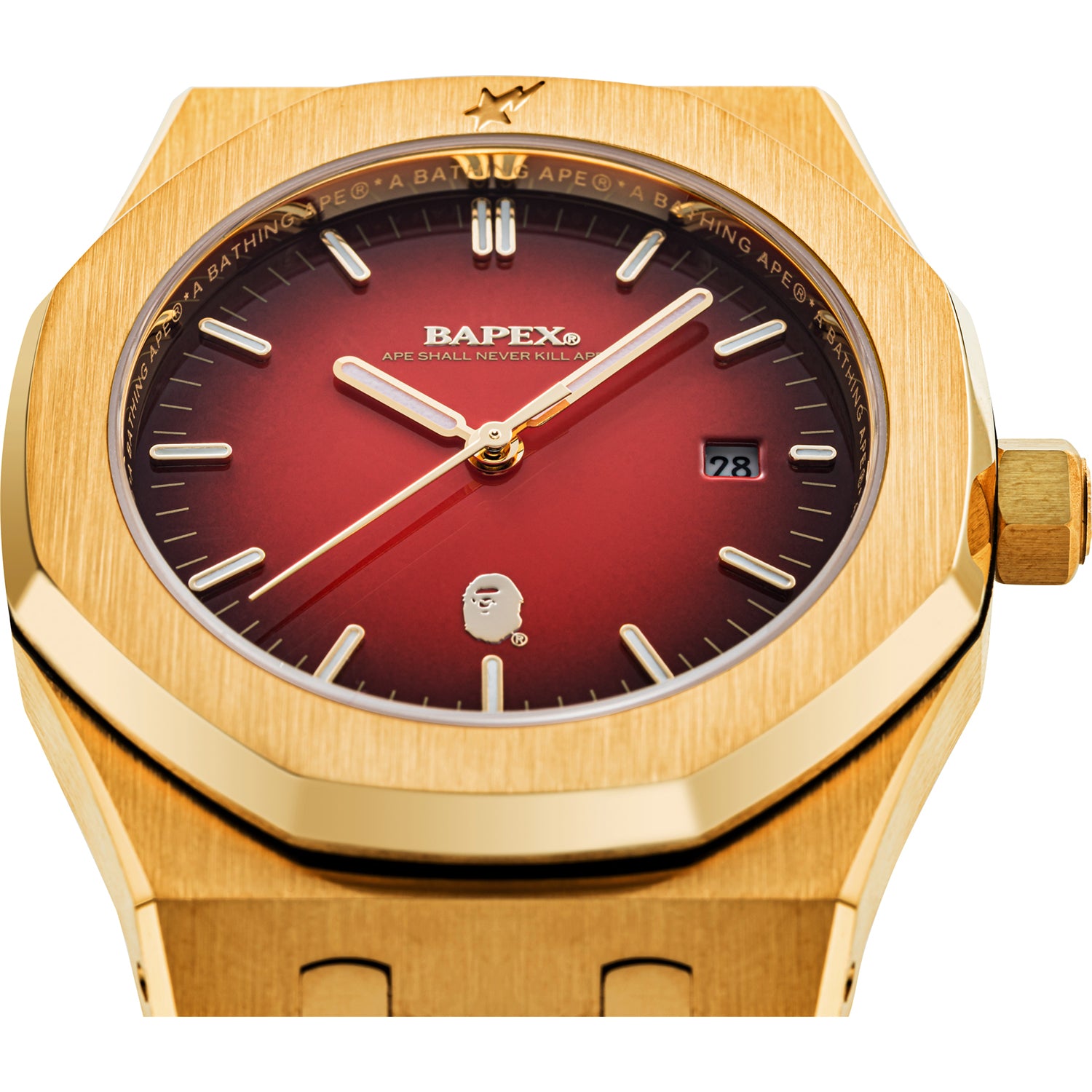 時計 A BATHING APE TYPE 9 BAPEX #2 A BATHING APE TYPE 9 BAPEX #2 Watch – Green Dial Stainless