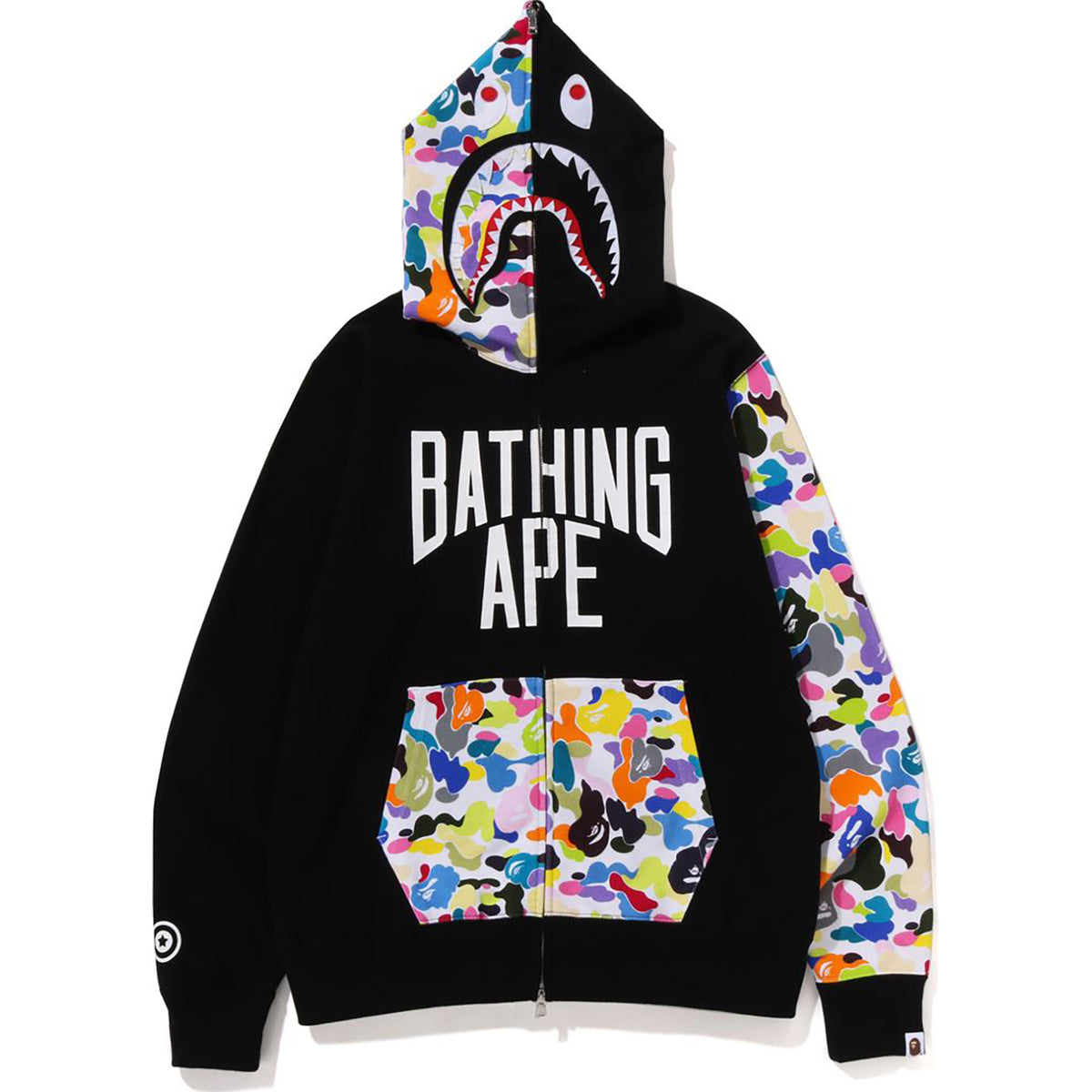 Multi Camo Hoodie Multi Color Bape Hoodie MULTI CAMO NYC LOGO