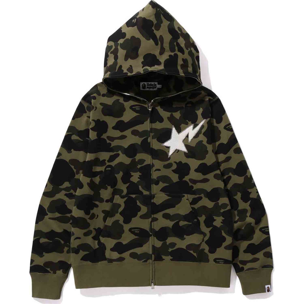 1ST CAMO FULL ZIP HOODIE MENS