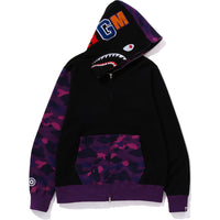 COLOR CAMO SHARK FULL ZIP HOODIE MENS