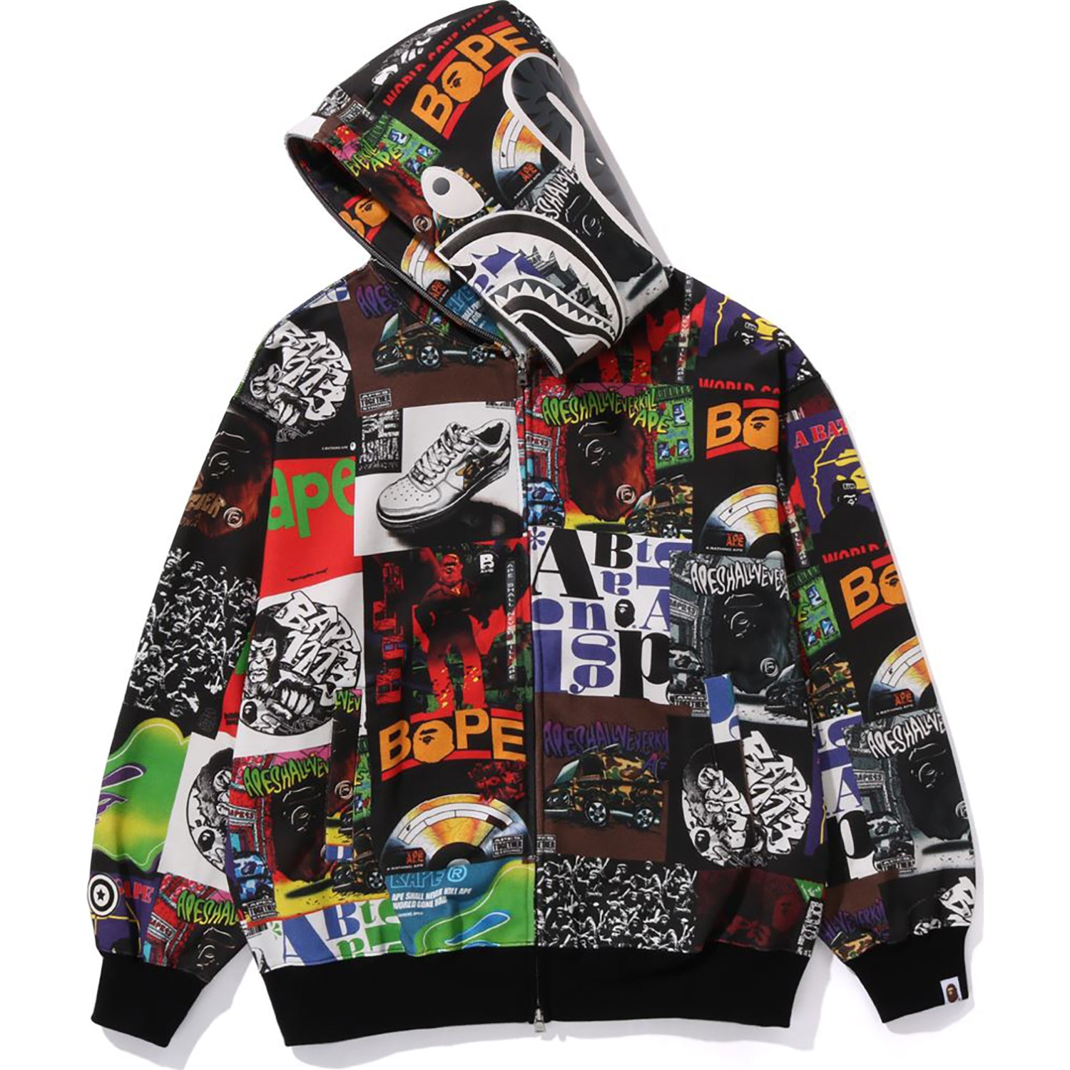 【A BATHING APE】4色展開 COLLEGE MONOGRAM FIT SHARK HOODIE $_57.JPG?set_id=880000500F